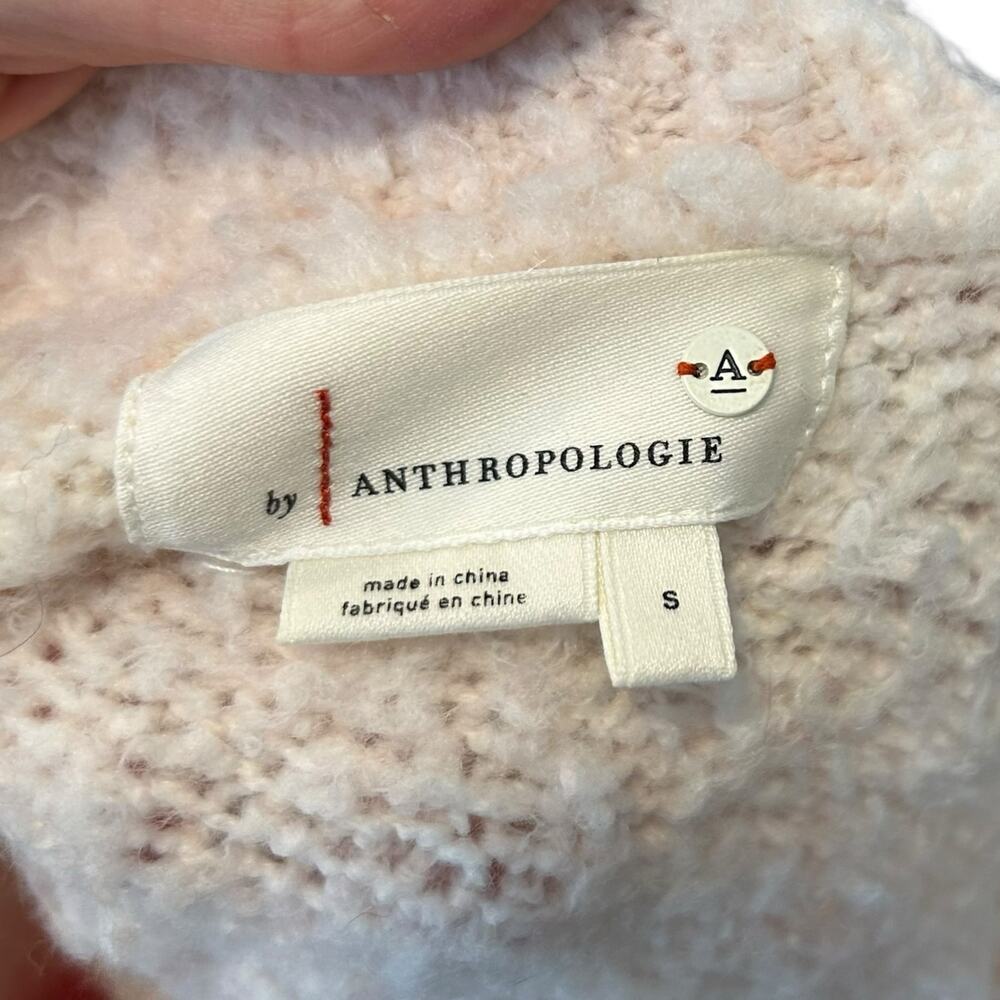 Anthropologie Simone Striped Fuzzy Knit Sweater Sz S - Picture 4 of 13